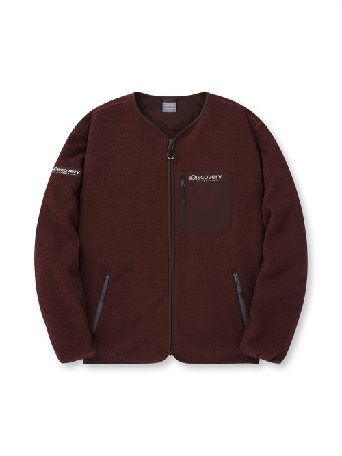 Discovery EXPEDITION Men s jacquard fleece jacket BURGUN 46