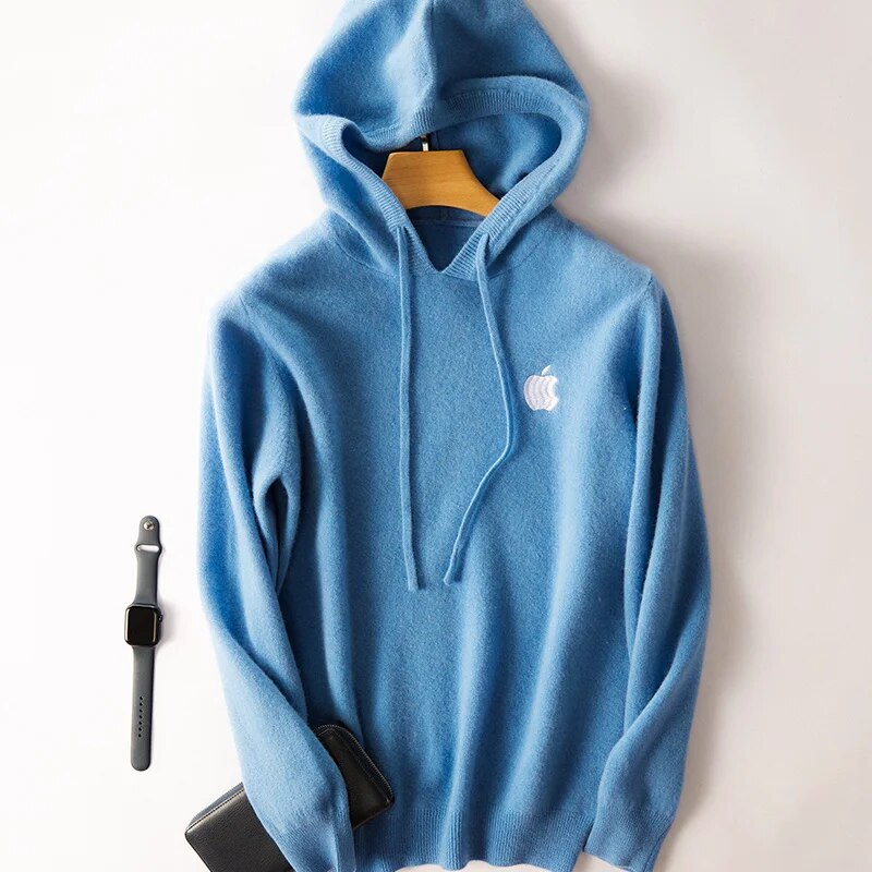 送料無料カシミヤフード付きセーター,カシミヤフード付きスウェットシャツ,ヒップホップスウェットシャツ,ニットセーター,トラックスーツ,高級ブランド,100%