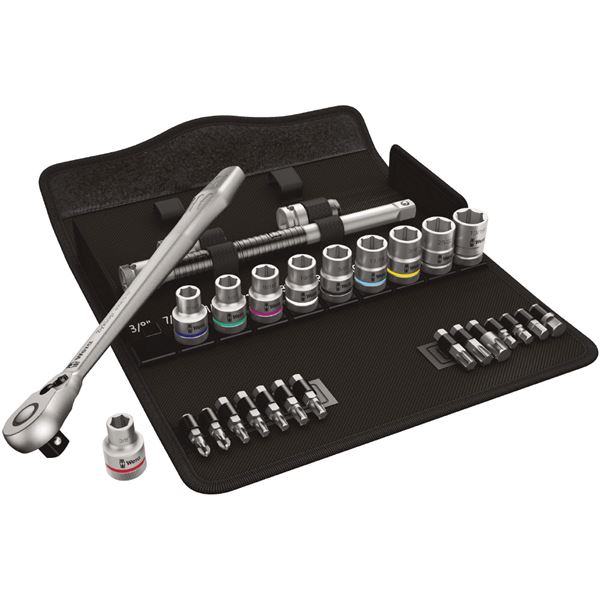 WERA ヴェラ 差込角1/2inch 28点組 ソケットレンチ セット 004081 工具 ツール DIY 作業工具 道具 レンチ