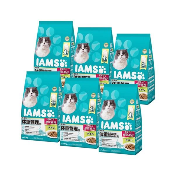 6個セット マースジャパン アイムス キャットフード 成猫用 体重管理用 チキン