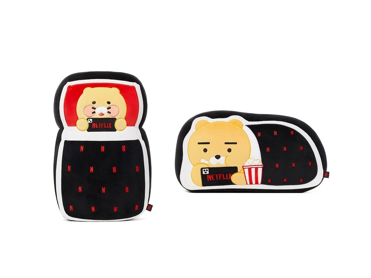 Netflix ネットフリックス カカオフレンズ コラボ クッション 2種 ライアン/ チュンシク
