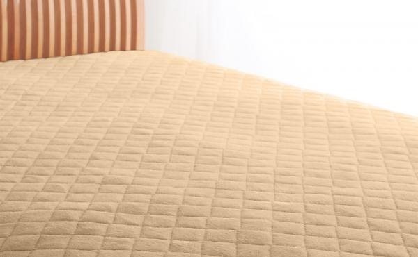 20色から選べる！ザブザブ洗えて気持ちいい！コットンタオルのパッド/シーツ [敷きパッドのみ] キング ナチュラルベージュ