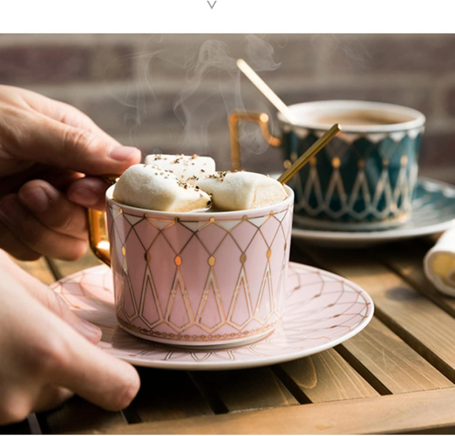 ギフトボックス付き コーヒーカップ ソーサー セット 2客 来客用 おしゃれ 陶器 ティーカップ 紅茶 ミルクティー カフェ食器 シンプル 結婚祝い 日常使い