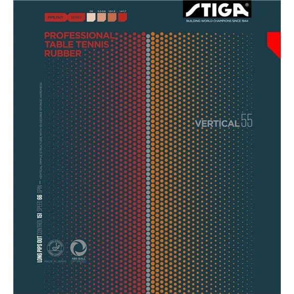 STIGA（スティガ） 粒高ラバー VARTICAL 55 （バーティカル 55） RED 薄 5,222円
