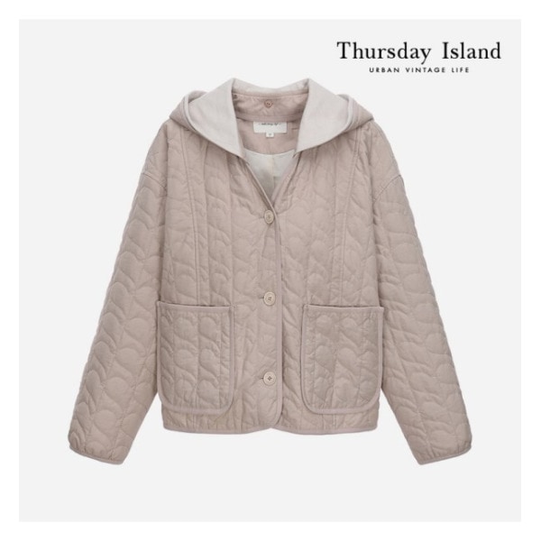 Thursday Island フードハートキルティングジャンパー(T226MJP140W) 15,566円