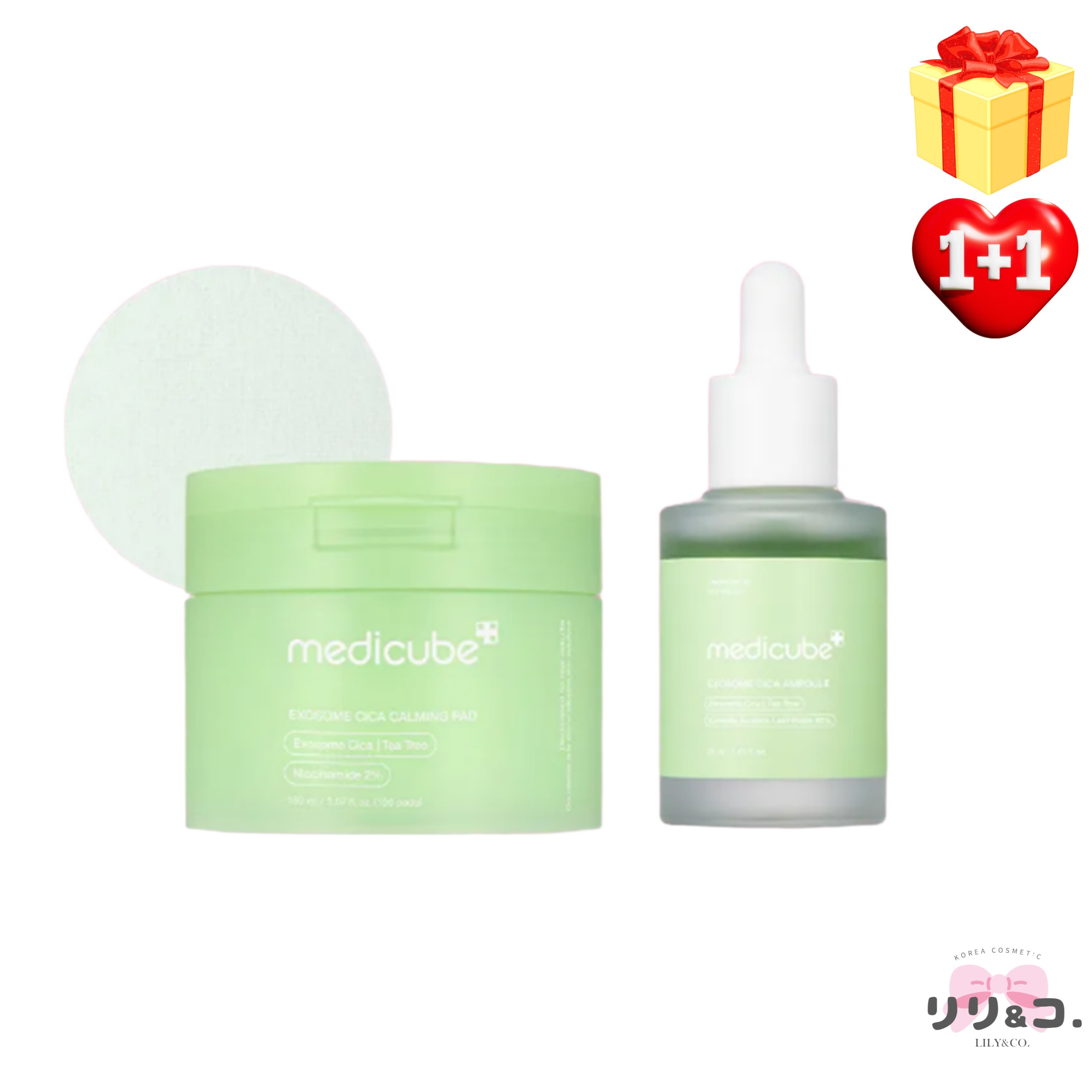 [企画商品1+1] エクソソーム ツボクサ シカ トラブル鎮静パッド 100枚 + シカ アンプル 30ml 2点セット 敏感肌 鎮静 低刺激 毛穴ケア 韓国人気 韓国コスメ 水分 乾燥肌 赤み 5,335円
