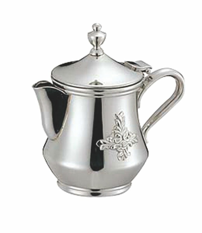 野崎製作所 ES 18-8ダイヤローズミルクポット 3人用 90cc