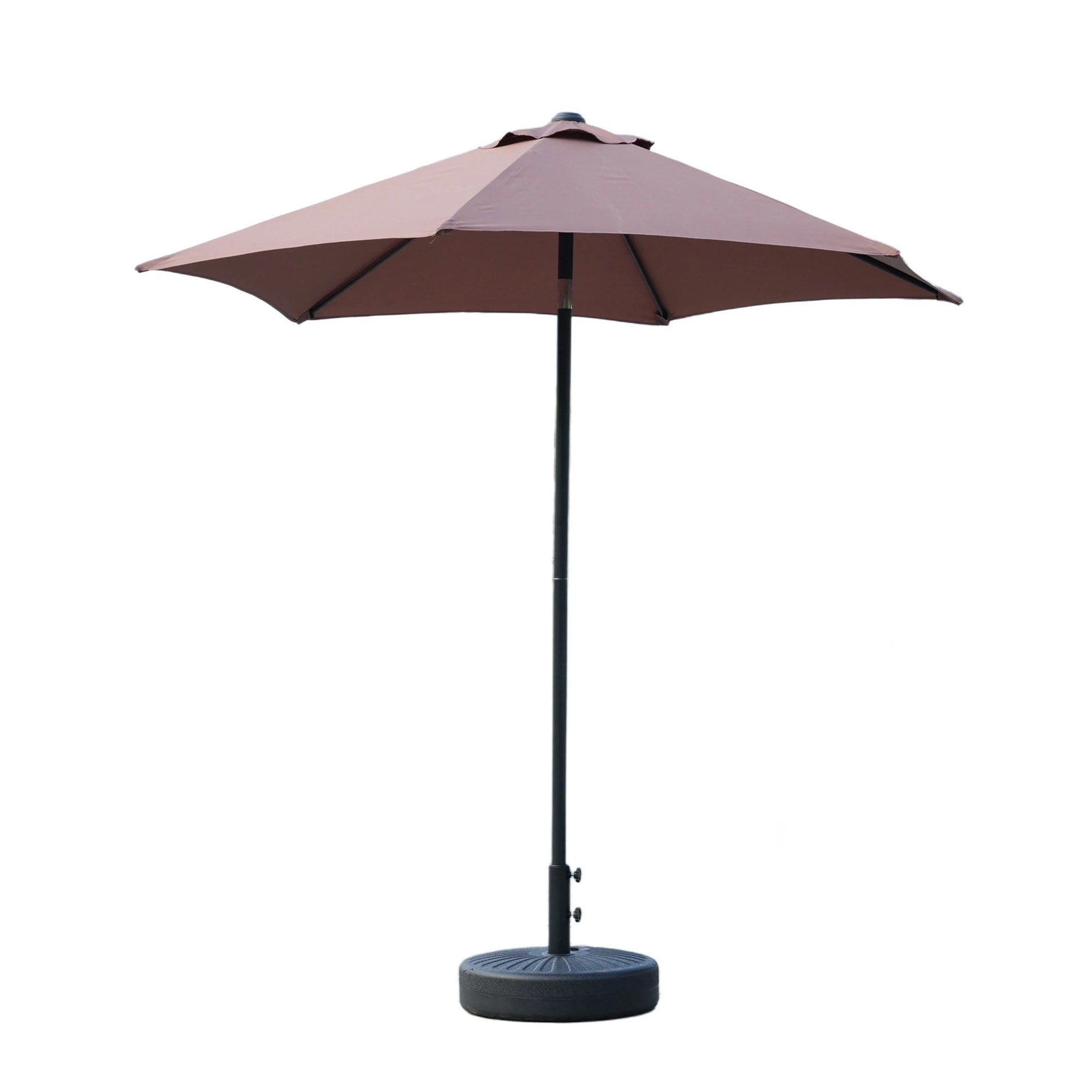 【最短即日出荷】【TYPEAブラウン+ベース付き】パラソル ハンドル・フリルなし　直径220cm 30+UPF紫外線対策 角度調整 パラソルセット ベース パラソル ガーデンパラソル-49