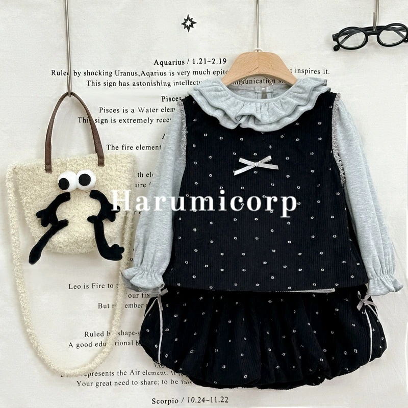 【即納】セットアップ キッズ ベビー服 女子 カーディガン ワンピース 子供服 上下セット トップス 長袖 カットソー ジュニア 赤ちゃん おしゃれ 可愛い 80cm 90cm 100cm 110cm 5,023円