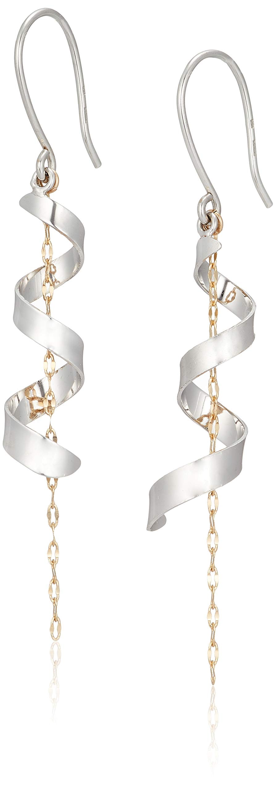 [キャーロ ディ ディアマンテ] CHIARO DI DIAMANTE K10ホワイトゴールド×K10イエローゴールド ツイストピアス CHS816