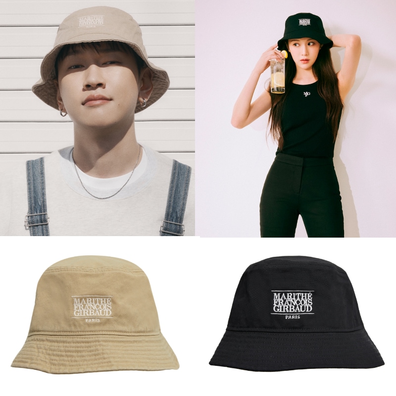 [ LMC]★24SS★韓国人気★VINTAGE DENIM FN BUCKET HAT VINTAGE DENIM FN BUCKET HAT dark blue ハット