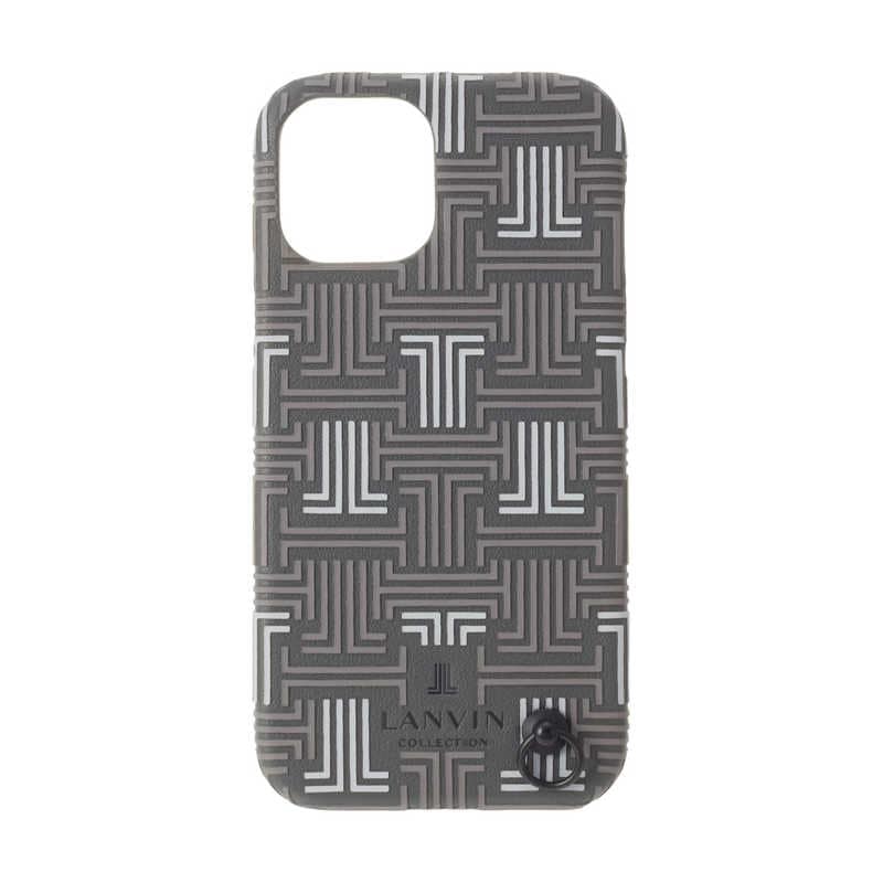 ランバン　Shell Case Signature with Neck Strap for iPhone 13 mini [ Gray ] 　LCSIGRYSCNSIP2154