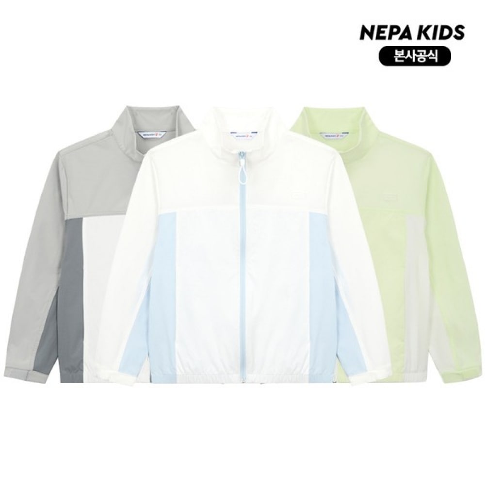 [ネパキッズ] ネパキッズ/ヘッドセット KLD0601 イージーツーストレッチブロックジャケット