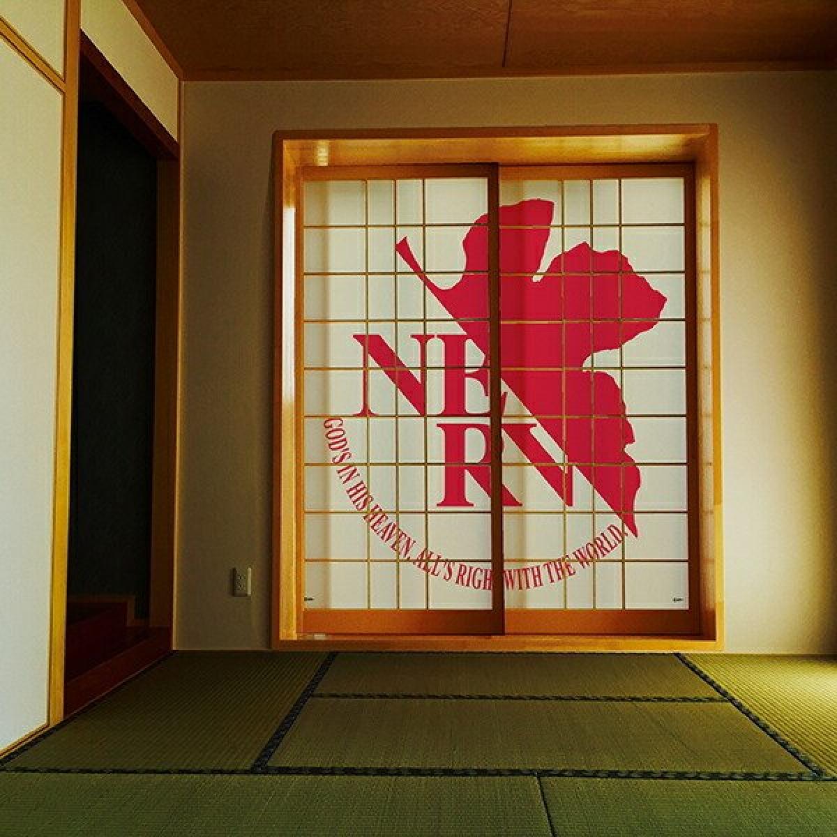 アサヒペン エヴァンゲリオン 障子紙 NERVマーク（障子紙2枚組用） 92cm1822枚組 EVA-005S シンジ ネルフ アスカ カヲル マリ レイ 使徒