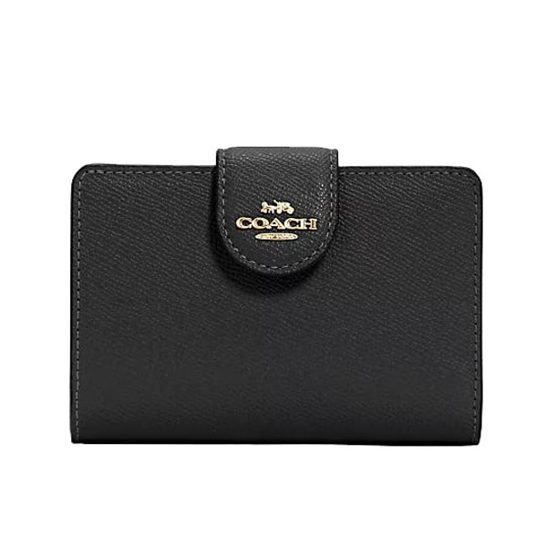 即発 アウトレット レディース 二つ折り財布 6390 IMBLK