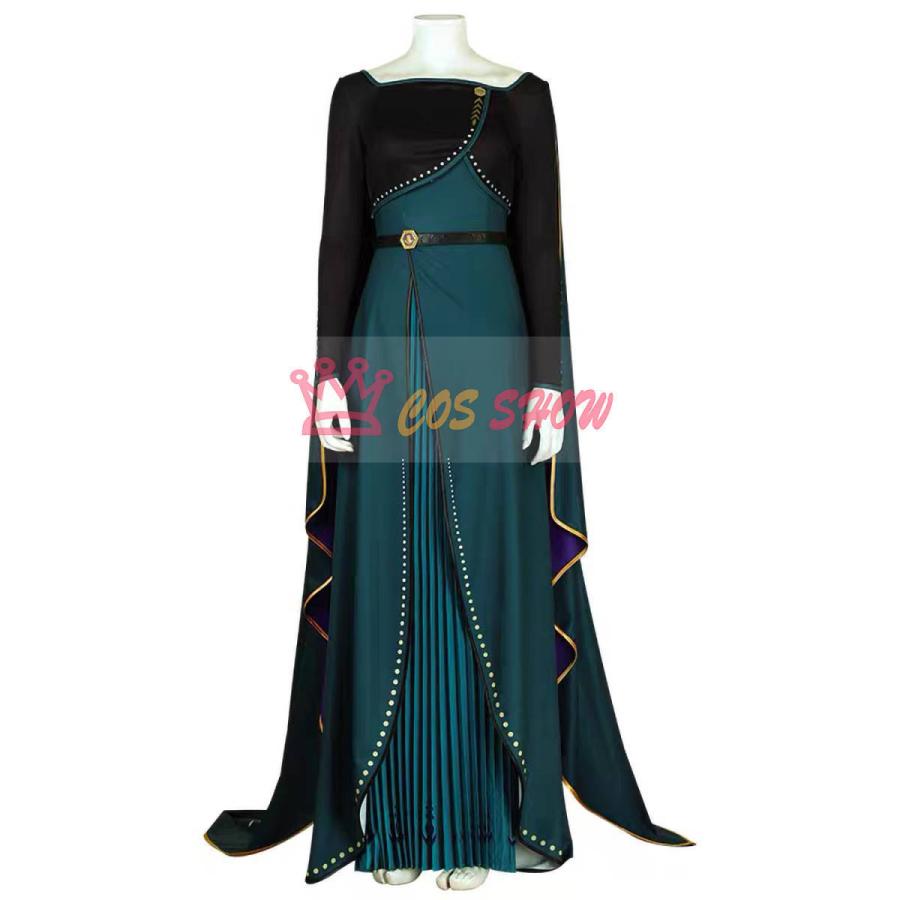 赤字販売!Frozen II アナと雪の女王2 アナ Anna コスプレ衣装 コスチューム プリンセス ロングドレス 仮装 イベント ステージ 舞台服 ハロウィン クリスマス