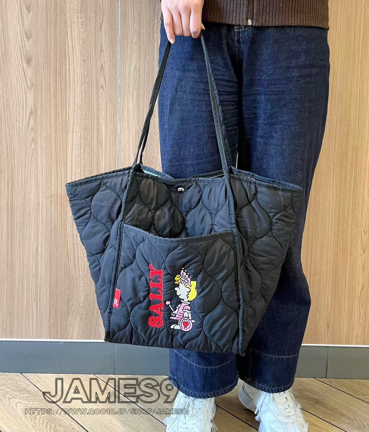 【20点セット】【送料無料】日系スヌーピースペースコットン大容量ワンショルダーバッグかわいい刺繍入り手提げバッグ通勤バッグトートバッグ