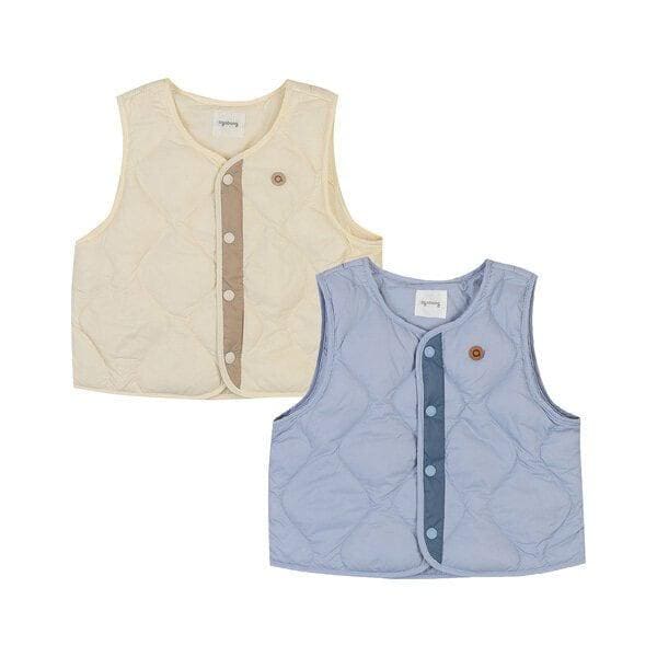 [더센트럴] 春の雲軽量ダウンベスト(BLUE,IVORY)_01T151301