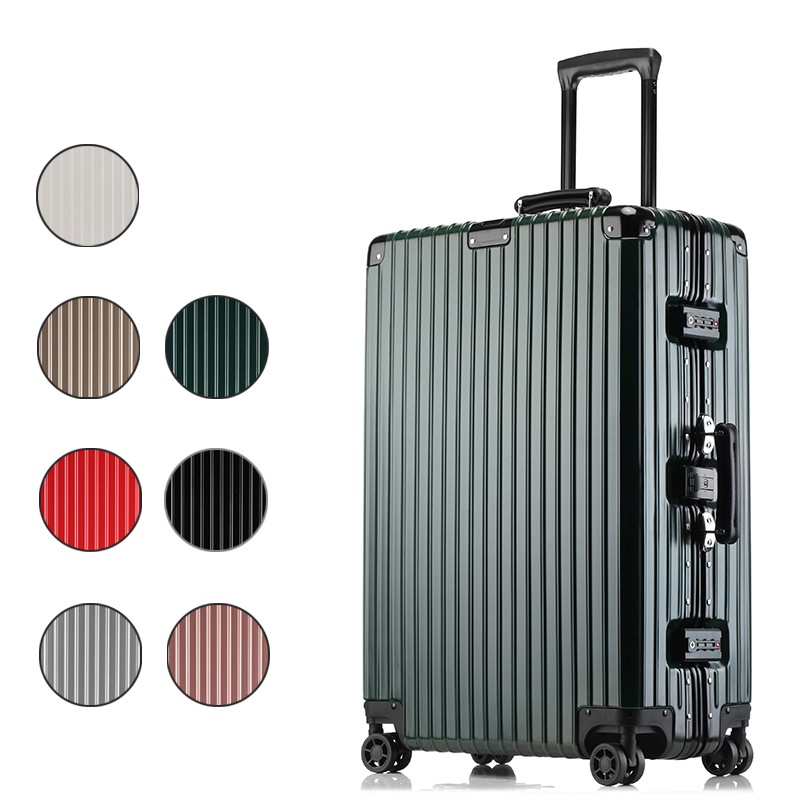 スーツケース キャリーバッグ キャリーケース アルミフレーム ABS+PC素材 TSAロック 360度回転キャスター 耐衝撃　耐久性 静音性 大容量 軽量 自在旅行 安全性
