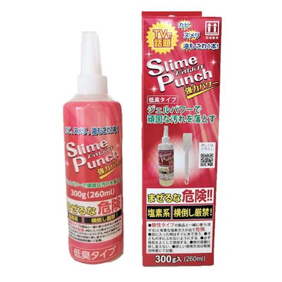 他サイト： スライムパンチ Slime Punch 洗浄剤 ジェル カビ 黒ずみ 油汚れ ヌメリ 300ｇの商品画像