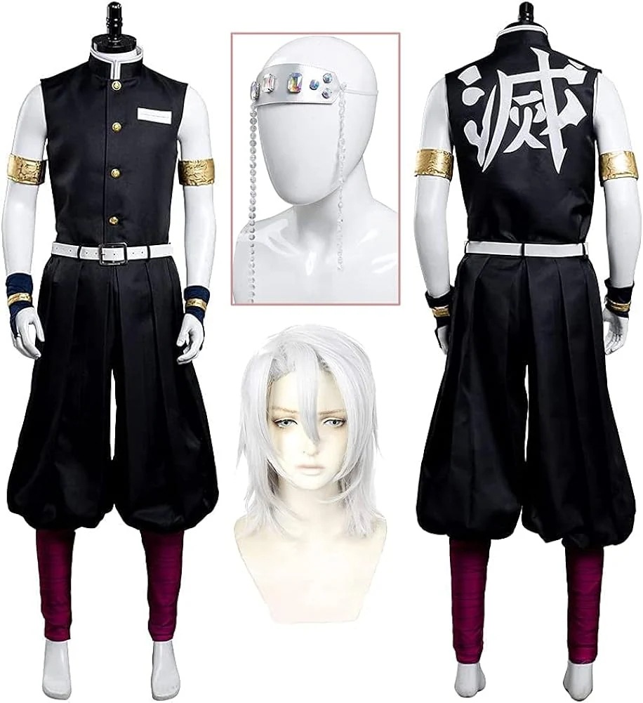 コスプレ衣鬼滅の刃宇髄天元遊郭編コスプレウィッグ付きうずいてんげん音柱おとばしら鬼殺隊隊服イベントパーティー変演出服クリスマスパーティー