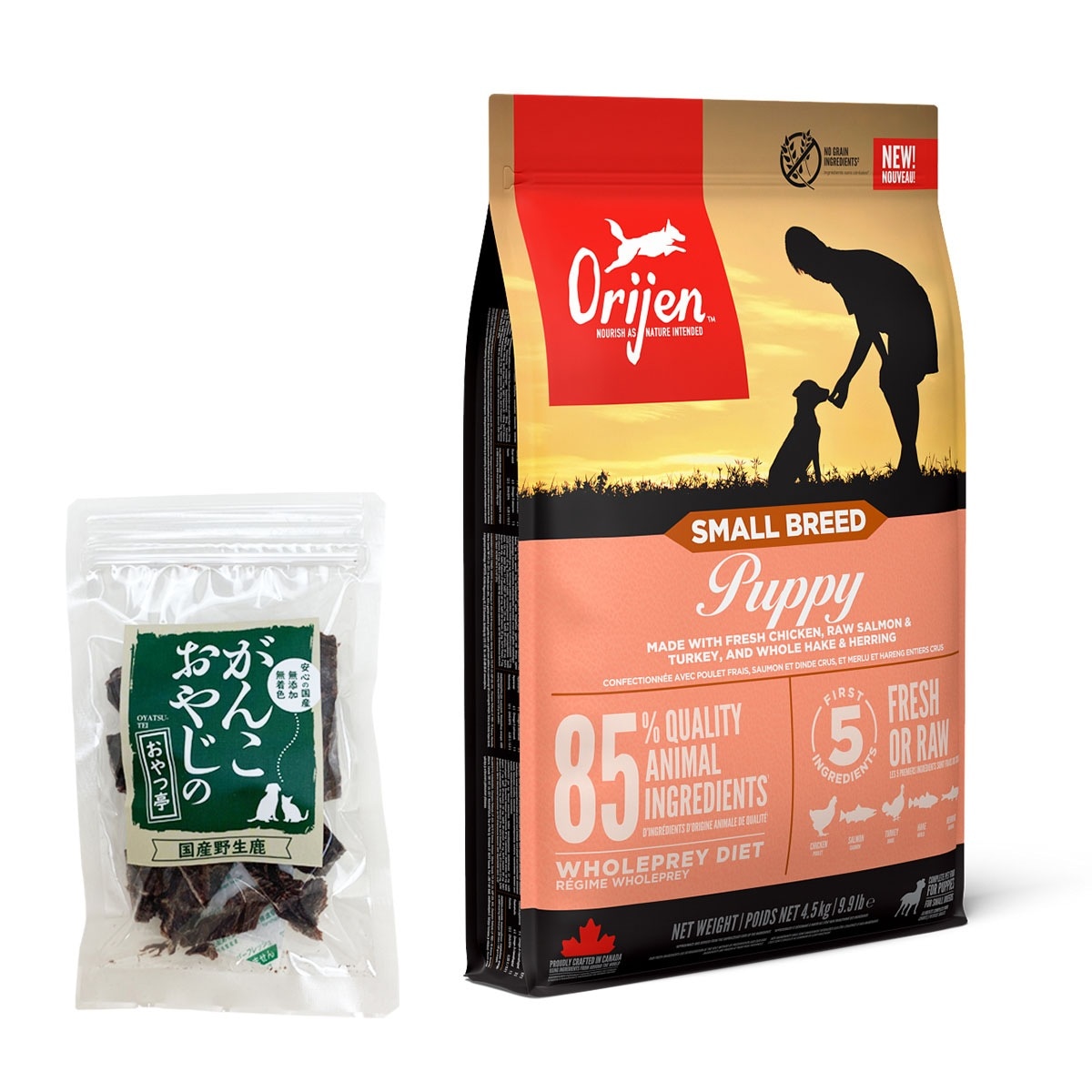 スモールブリード パピー 4.5kg【国産鹿肉ジャーキー20g】