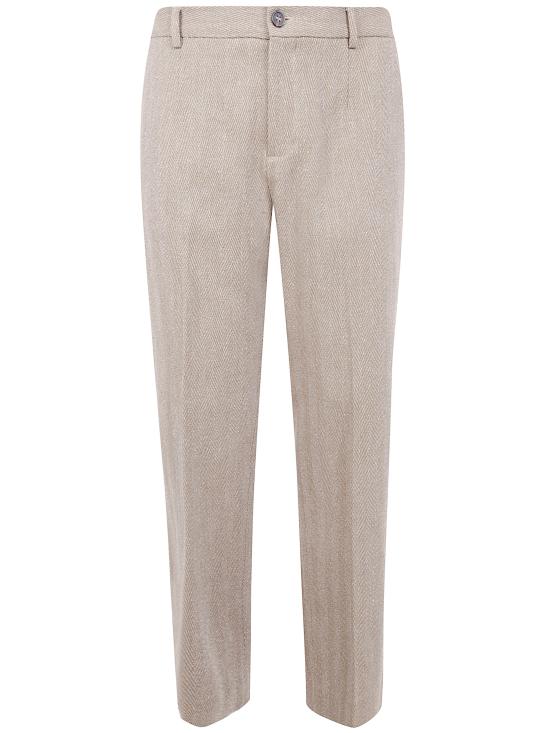 GOLDEN GOOSE Men Chinos GMP01503 P002089 82971 82971 GOLDEN BROWN OFF WHITE