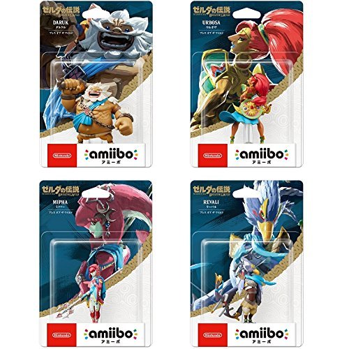 amiibo ブレス オブ ザ ワイルド ( ゼルダの伝説シリーズ ) 4個セット ( ダルケル・ウルボザ・ミファー・リーバル )