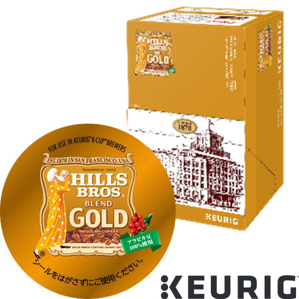 KEURIG K-Cup キューリグ ケーカップ カプセルコーヒー ヒルス ブレンドゴールド 6箱(