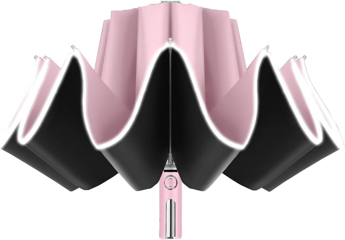 折りたたみ傘 ワンタッチ自動開閉 反射テープ付き 超撥水 10本骨 逆折り式 耐風 晴雨兼用 UVカット 傘ケース付き