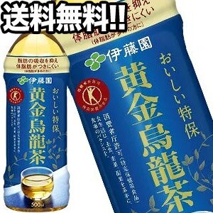 45営業日以内に出荷伊藤園 ［特保トクホ］ 黄金烏龍茶 500mlPET24本北海道沖縄離島は送料無料対象外［賞味期限：2ヶ月以上］［送料無料］