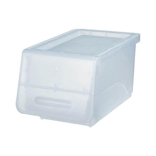 （まとめ） サンカ squ+ナチュラ フロック 浅型スリム クリア NFR-S23CL 1個 [x3セット]