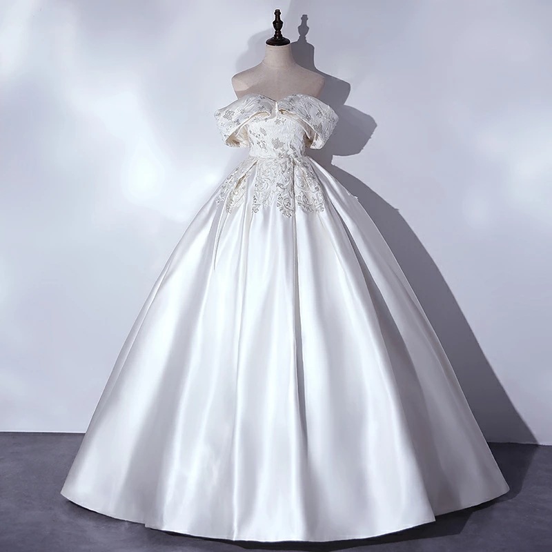 カラードレス エレガント ロングドレス 編み上げタイプ イブニングドレス 前撮りドレス 成人式 結婚式 二次会 披露宴 オフショルダー プリンセスラインドレス 花嫁 卒業式 演奏会用ドレス 発表会 パ