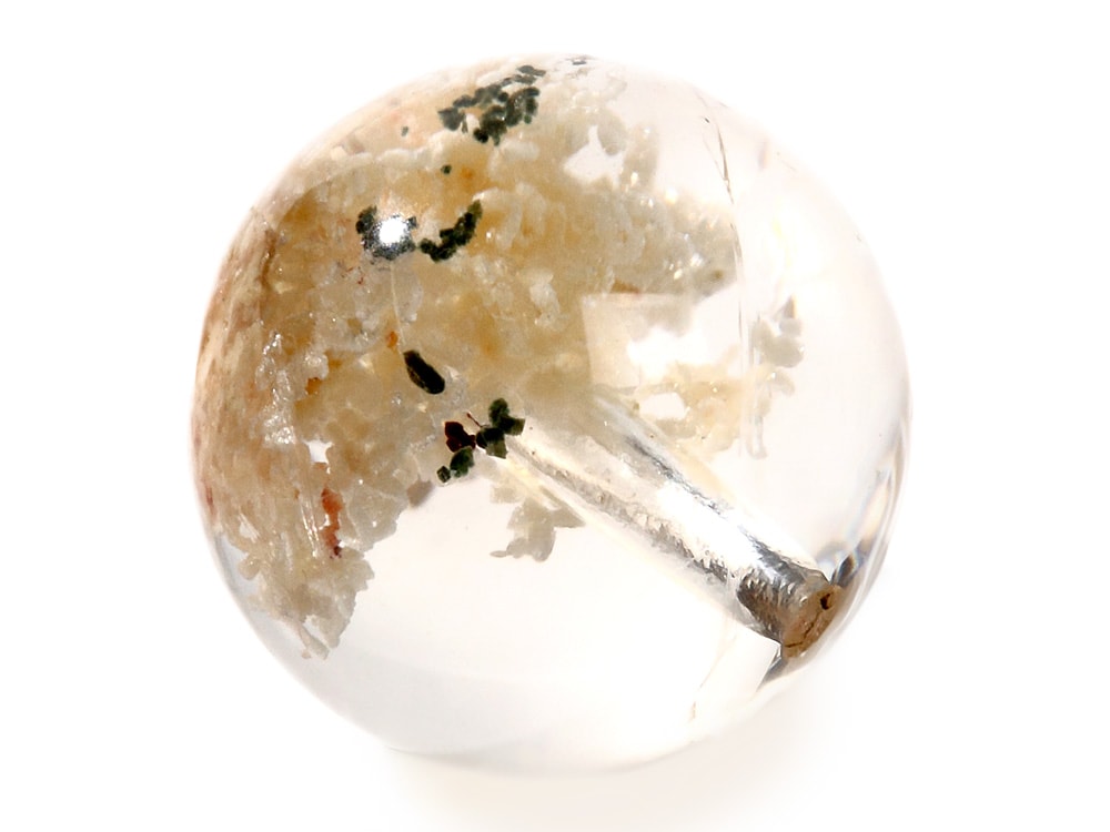 「1点もの 現品」 1粒売り ガーデンクォーツ 11mm パワーストーン バラ売り 天然石 パワーストーン ばら売り ビーズ 穴あき 1玉売り アクセサリー パーツ ハンドメイド アクセ z482-p