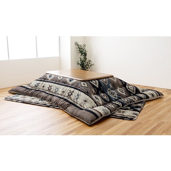 1161490130301 ロザン 大判長方形(5尺) セット GY 205X285 グレー こたつ布団 メーカー直送