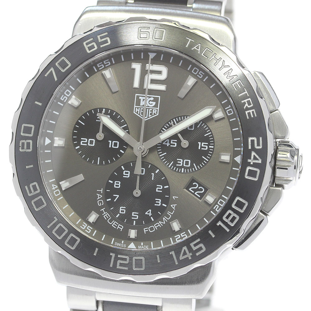 タグホイヤー TAG HEUER CAU1115 フォーミュラ1 クロノグラフ デイト クォーツ メンズ 保証書付き_849244【中古】
