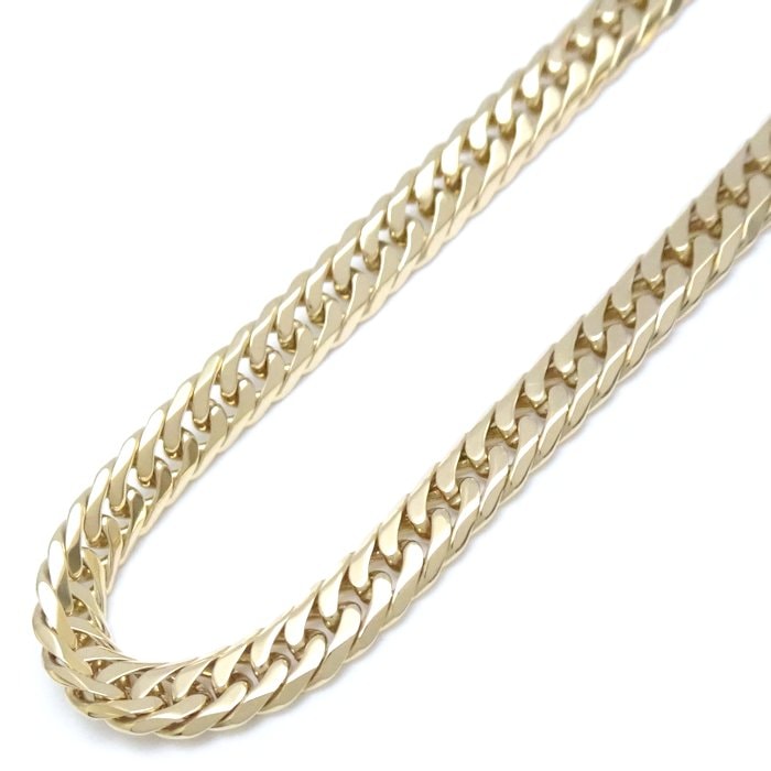 喜平ネックレス K18YG イエローゴールド 6面 ダブル 51cm 29.6g/76007【中古】 485,400円