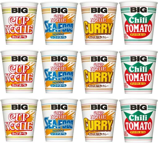 日清 カップヌードルBIG 詰め合わせ (4種12食)