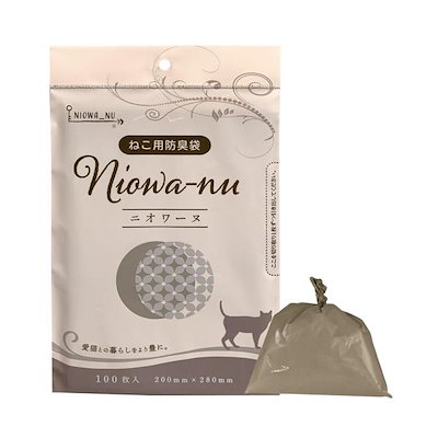 他サイト： 三共ポリエチレン 防臭袋 ニオワーヌ ねこ用 100枚入 うんち袋の商品画像