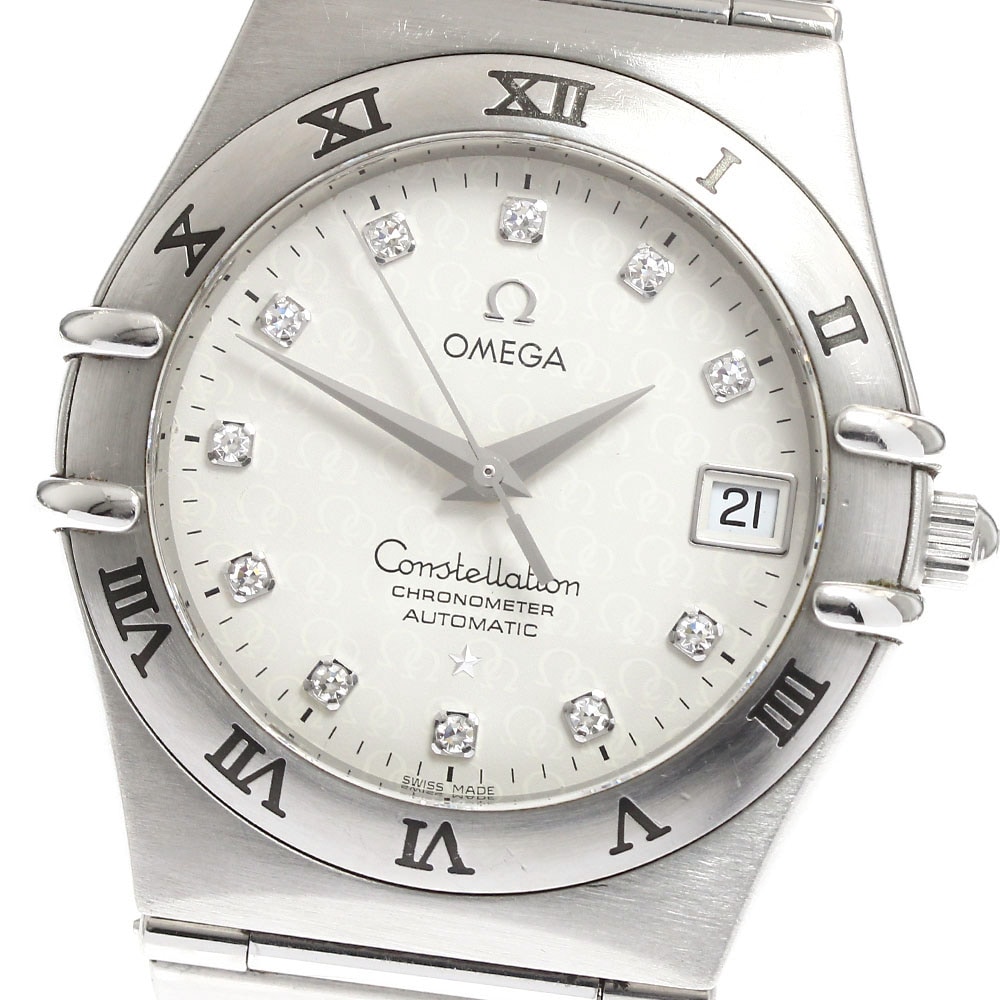 オメガ OMEGA 1504.35 コンステレーション デイト 11Pダイヤ 自動巻き メンズ _899149【中古】