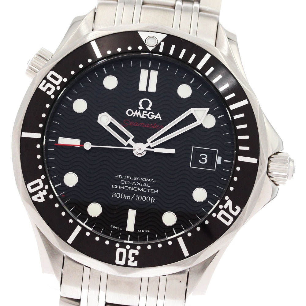 オメガ OMEGA 212.30.41.20.01.002 シーマスター300 コーアクシャル デイト 自動巻き メンズ 美品 保証書付き_877434【中古】