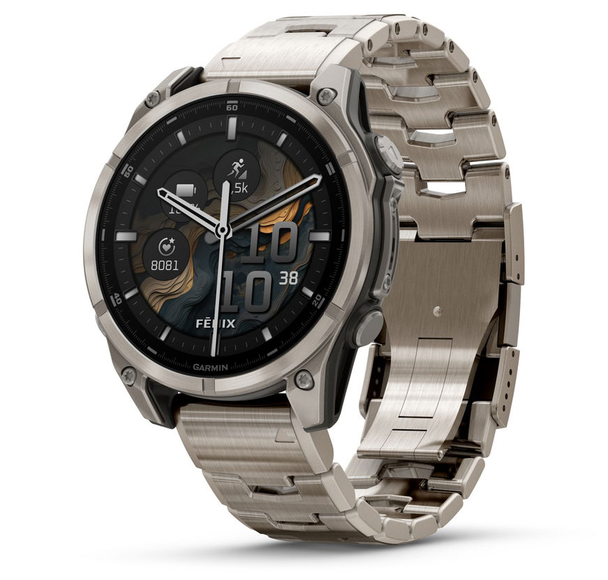 ガーミン fenix 8 Sapphire AMOLED 47mm Ti / Metal Band　【Suica対応】スマートウォッチ 010-02904-47