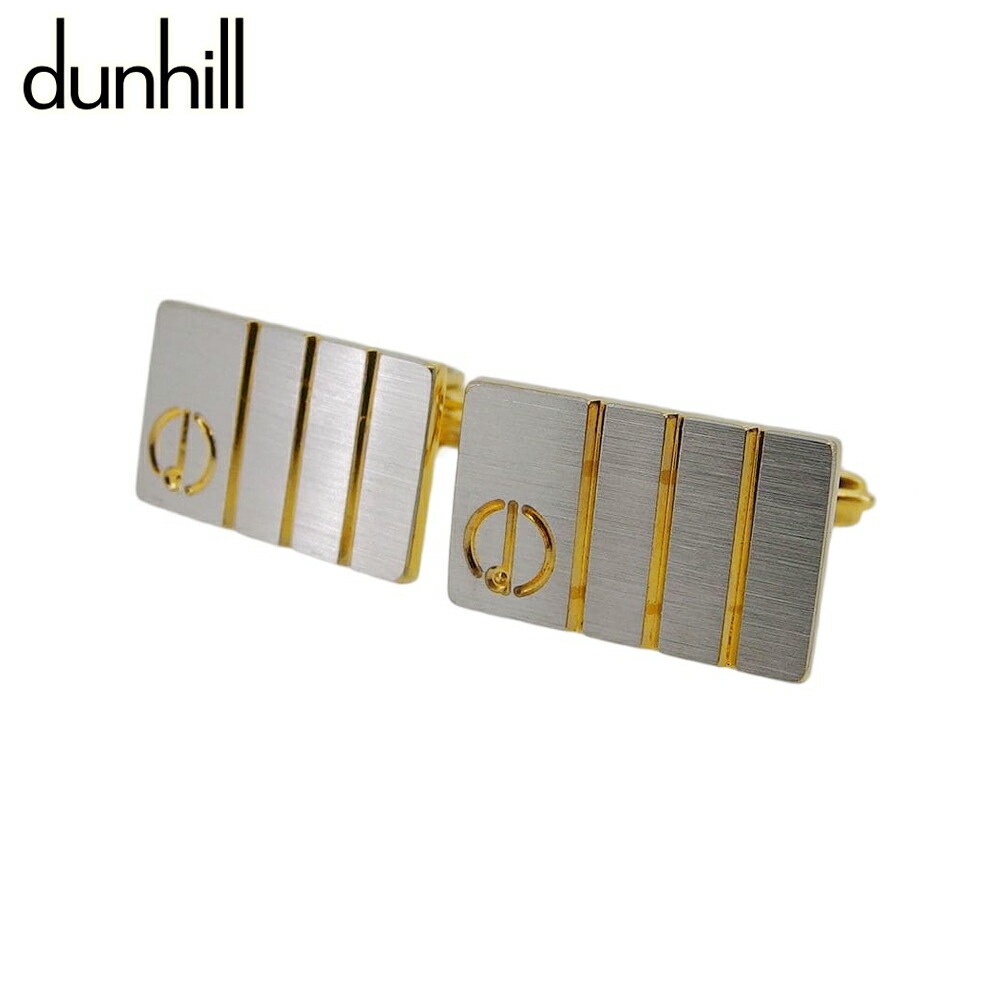 【中古】 ダンヒル カフス カフリンクス メンズ スウィヴル式 dマーク シルバー ゴールド シルバー＆ゴールド金具 dunhill T22266 39,740円