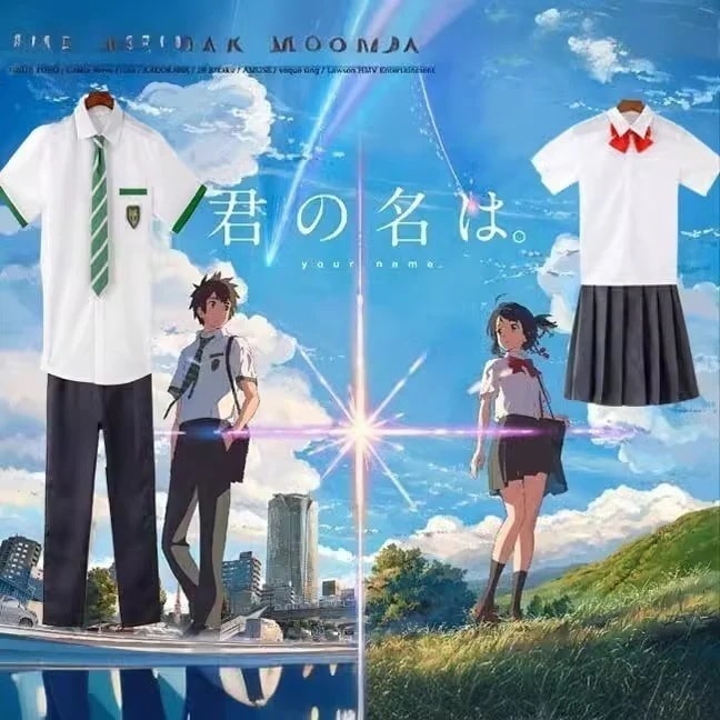 あなた名前cos服宮水三葉立花瀧アニメコスプレ制服漫語舞台