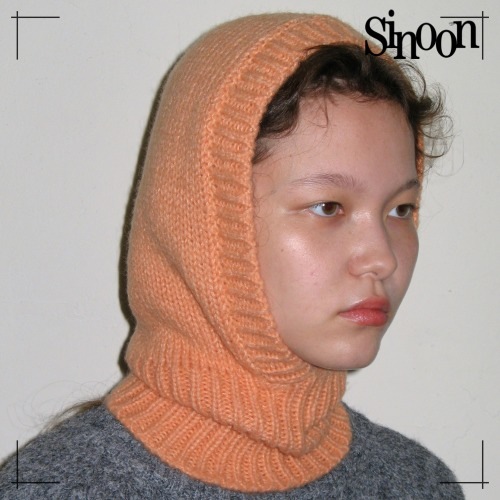 SINOON ニット バラクラバ KNIT BALACLAVA (APRICOT) シヌーン 韓国ファッション