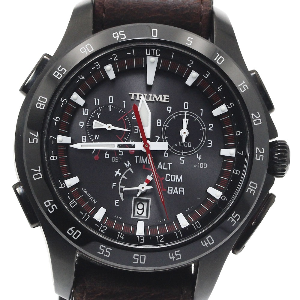 エプソン Epson TR-MB7005 TRUME ライトチャージGPS衛星電波修正 ソーラー電波 メンズ 箱付き_886468【中古】