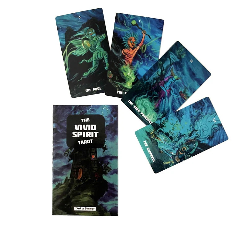 【1点ご購入 で10点プレゼントいたします】12 X 7 cmThe Vivid Spirit tarot deck生き生きとした精霊タロットカードテーブルゲームカードバッチ
