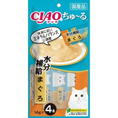 【24個セット】いなばペットフード CIAOちゅ～る水分補給まぐろ14g×4本