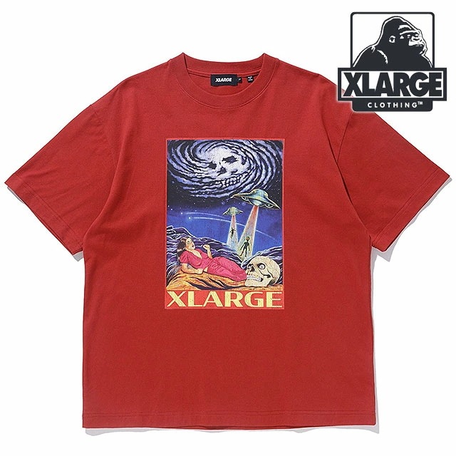 メール便 メンズ ビーウェアオブエイリアン ショートスリーブTシャツ [101242011020] BEWARE OF ALIEN S/S TEE エックスラージ トップス 半袖 RED 4,961円