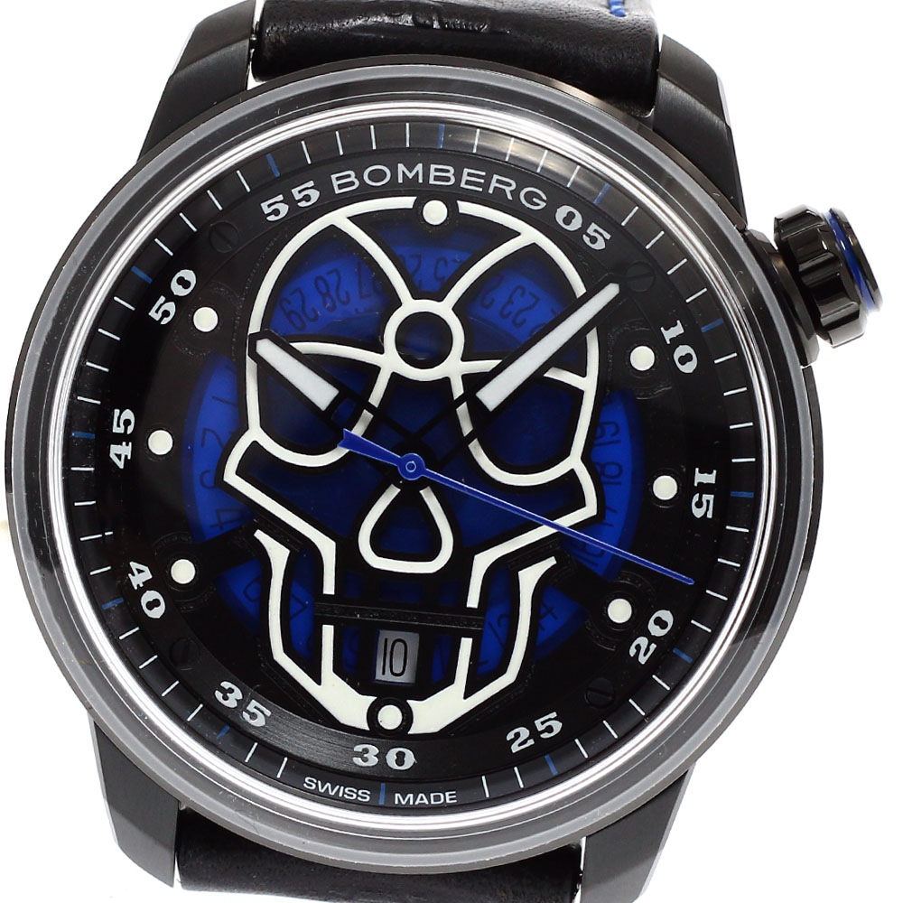 ボンバーグ BOMBERG CT43APBA.23-2.11 BB-01 スカル デイト 自動巻き メンズ 未使用品 箱・保証書付き_881473【中古】
